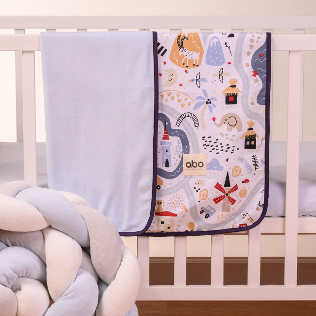 abo Βελουτέ κουβέρτα αγκαλιάς 90x90 Boy on Adventure abo Βελουτέ κουβέρτα αγκαλιάς 90x90 Boy on Adventure