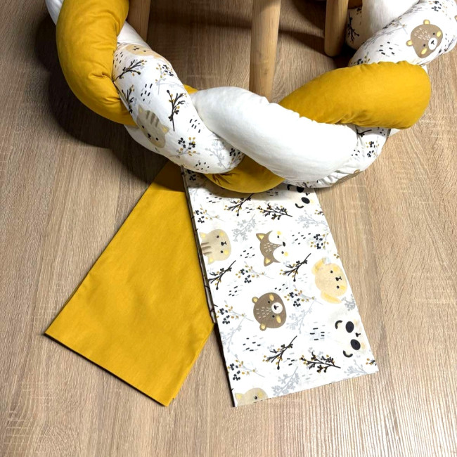 abo Σετ Σεντόνια Λίκνου 2τμχ  70*120 Forest Yellow