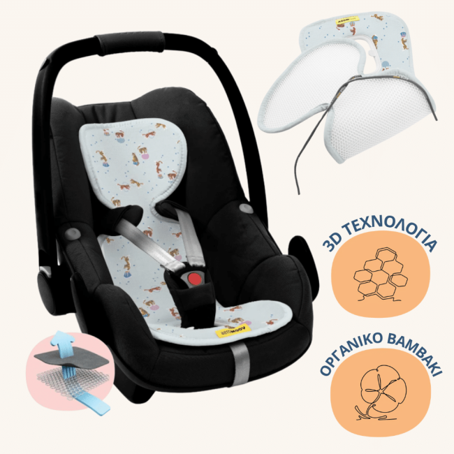Aeromoov Αντι-ιδρωτικό Κάλυμμα Air Layer 0-13kg για κάθισμα αυτοκινήτου - Group 0-Circus Tiger