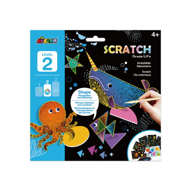 Avenir Ζωγραφική Scratch Ocean Life 4+