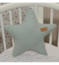 Baby Oliver Διακοσμητικό Μαξιλάρι Διπλής Όψης Des. 403 Αστέρι Μέντα