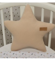 Baby Oliver Διακοσμητικό Μαξιλάρι Διπλής Όψης Des. 404 Αστέρι Μπεζ