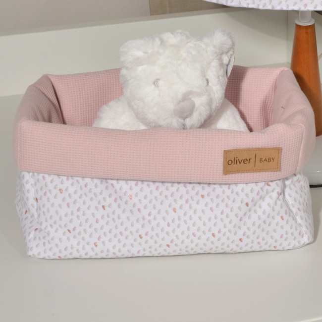 Baby Oliver Καλάθι Αποθήκευσης Διπλής Όψης 25x15x13εκ. Des. 402 Σάπιο Μήλο