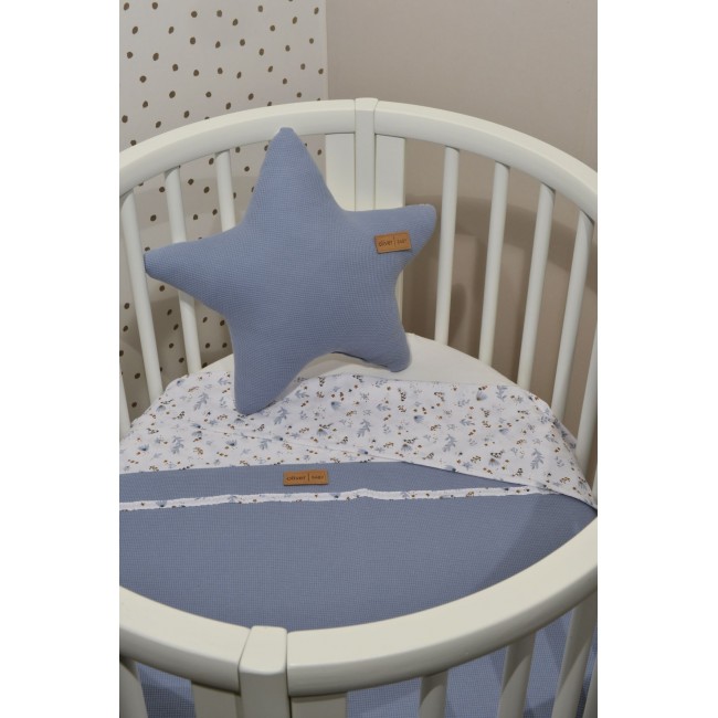 Baby Oliver Καλοκαιρινή Κουβέρτα Διπλής Όψης 75x95cm Des. 401 Ραφ