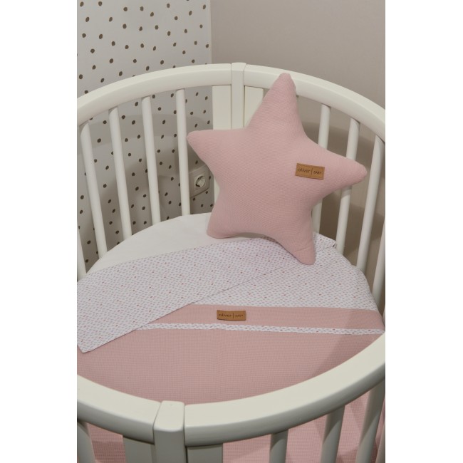Baby Oliver Καλοκαιρινή Κουβέρτα Διπλής Όψης 75x95cm Des. 402 Σάπιο Μήλο
