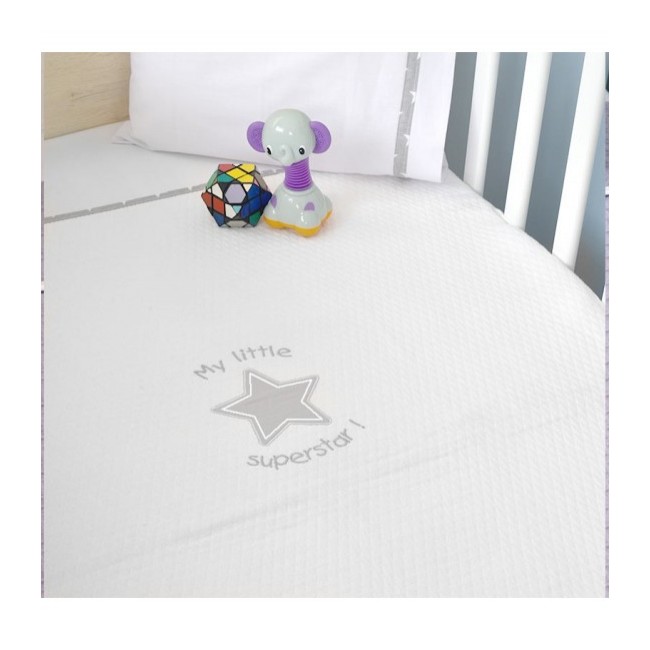 Baby Oliver Κουβέρτα Πικέ Κούνιας 100x140cm Des. 301
