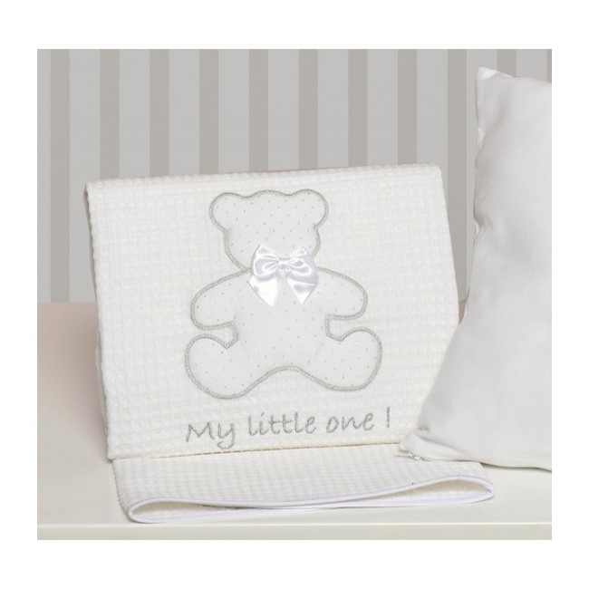 Baby Oliver Κουβέρτα Πικέ Κούνιας 100x140cm Des. 330
