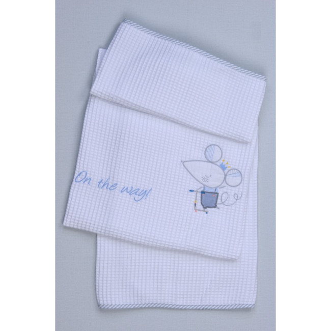 Baby Oliver Κουβέρτα Πικέ Κούνιας 100x140 Des.351