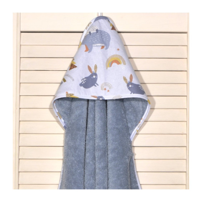 Baby Oliver Μπουρνούζι Με Κάπα 75x75 Des.411-1 Ραφ