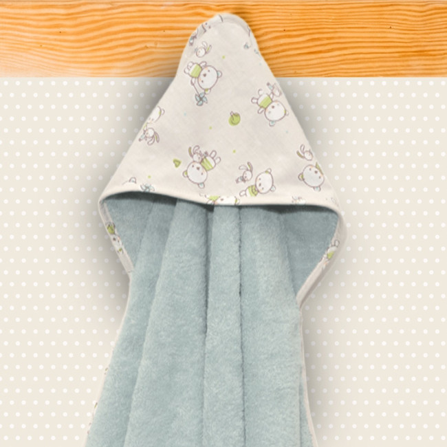 Baby Oliver Μπουρνούζι Με Κάπα 75x75 Des.213