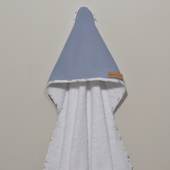 Baby Oliver Μπουρνούζι Με Κάπα 75x75 Des.401 Ραφ
