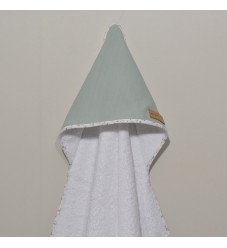 Baby Oliver Μπουρνούζι Με Κάπα 75x75 Des.403 Μέντα