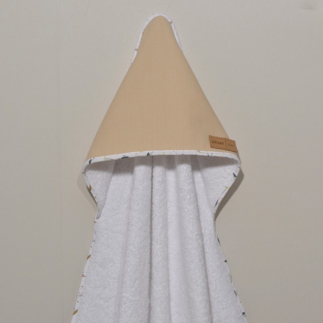 Baby Oliver Μπουρνούζι Με Κάπα 75x75 Des. 404 Μπεζ