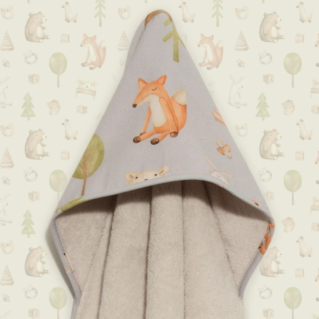 Baby Oliver Μπουρνούζι Με Κάπα 75x75 Des.427