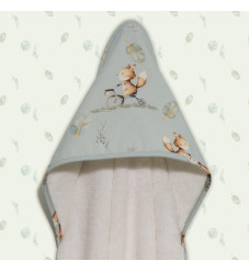 Baby Oliver Μπουρνούζι Με Κάπα 75x75 Des.429