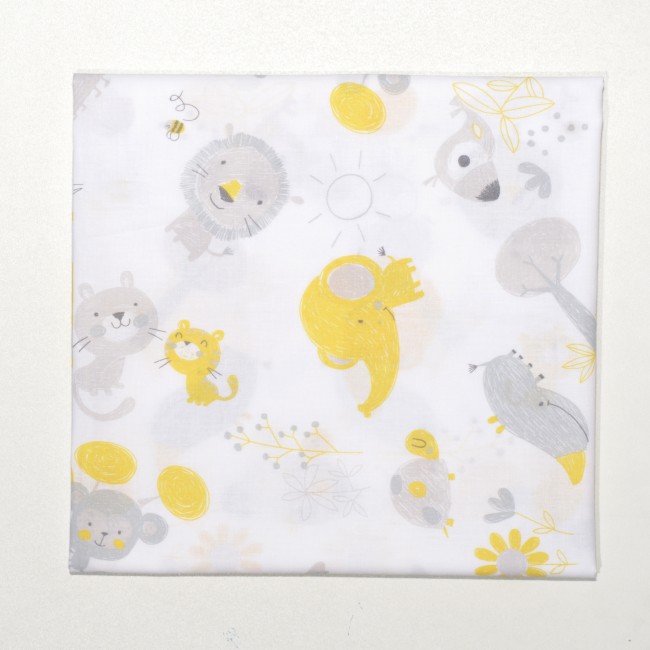 Baby Oliver Πάνα Αγκαλιάς Με Στρίφωμα 80x80cm Des. 182 Εμπριμέ Μαϊμουδάκι