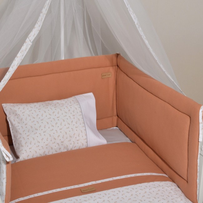 Baby Oliver Πάντα Διπλής Όψης 34x210cm Des. 400 Κεραμιδί