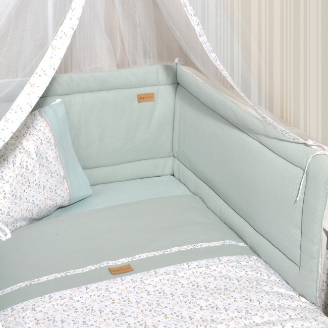 Baby Oliver Πάντα Διπλής Όψης 34x210cm Des. 403 Μέντα