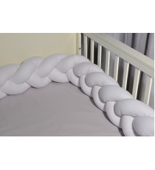 Baby Oliver Πάντα Πλεξούδα Τριπλή Βαμβακερή 20x200cm Des. 310 Λευκή