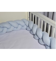 Baby Oliver Πάντα Πλεξούδα Τριπλή Βαμβακερή 20x200cm Des. 311 Σιέλ