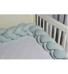 Baby Oliver Πάντα Πλεξούδα Τριπλή Βαμβακερή 20x200cm Des. 313 Μέντα
