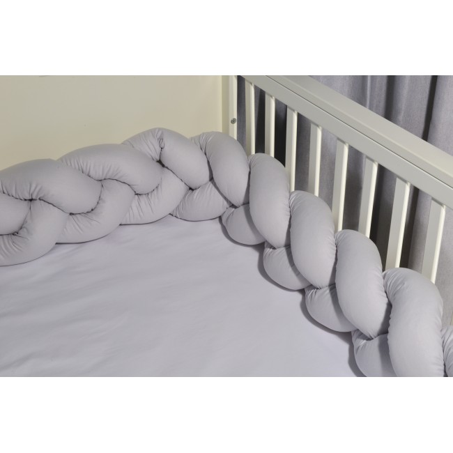Baby Oliver Πάντα Πλεξούδα Τριπλή Βαμβακερή 20x200cm Des. 315 Γκρι