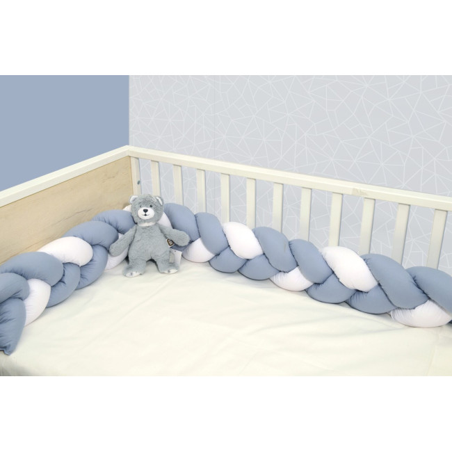 Baby Oliver Πάντα Πλεξούδα Τριπλή 20x200cm Des.3170 Λευκή Ραφ