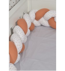 Baby Oliver Πάντα Πλεξούδα Τριπλή 20x200cm Des. 400 Κεραμιδί