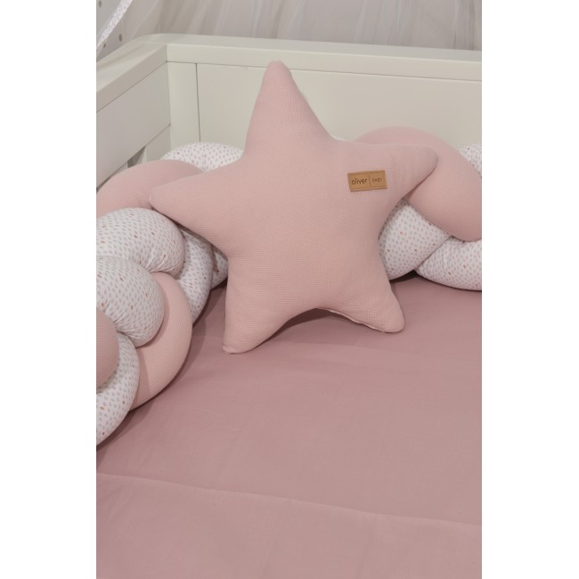 Baby Oliver Πάντα Πλεξούδα Τριπλή 20x200cm Des. 402 Σάπιο Μήλο