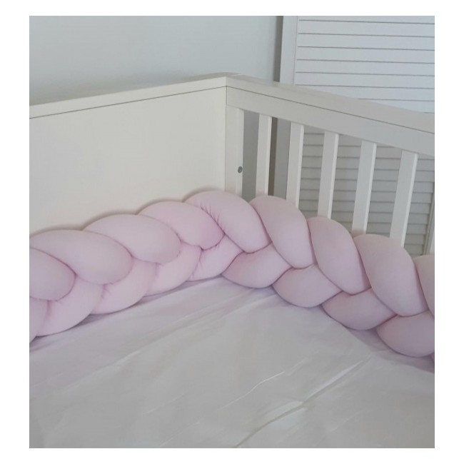 Baby Oliver Πάντα Πλεξούδα Τριπλή Ζέρσευ 200x18cm Des. 12 Ροζ