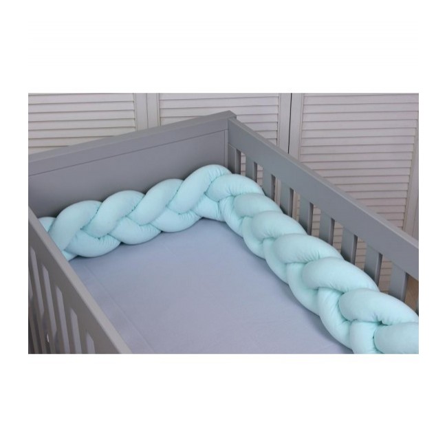 Baby Oliver Πάντα Πλεξούδα Τριπλή Ζέρσευ 200x18cm Des. 13 Μέντα