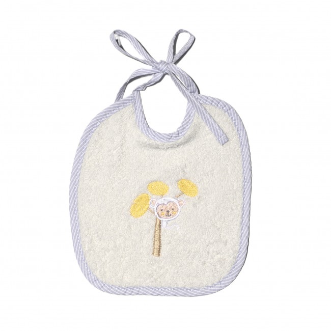 Baby Oliver Σαλιάρα 20x20cm Des. 182 Μαϊμουδάκι