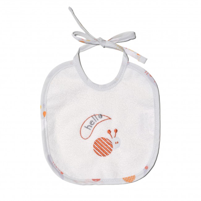 Baby Oliver Σαλιάρα Αδιάβροχη 20x20cm Des. 177 Κόκκινο Σαλιγκα΄ρι