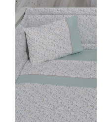 Baby Oliver Σεντόνια Κούνιας 3τμχ. 110x170 Des.403 Μέντα