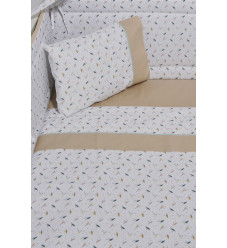 Baby Oliver Σεντόνια Κούνιας 3τμχ. 110x170 Des.404 Μπεζ