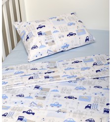 Baby Oliver Σεντόνια Κούνιας Εμπριμέ 3 τμχ. 110x160 Des. 155