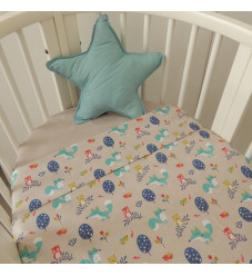 Baby Oliver Σεντόνια Λίκνου 2τμχ. 75x110 Des.186