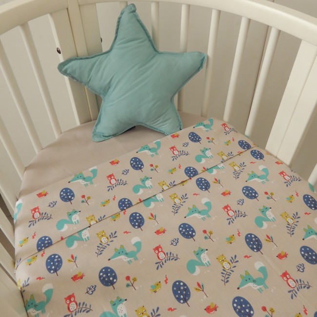 Baby Oliver Σεντόνια Λίκνου 2 τμχ. 75x100 Des. 186