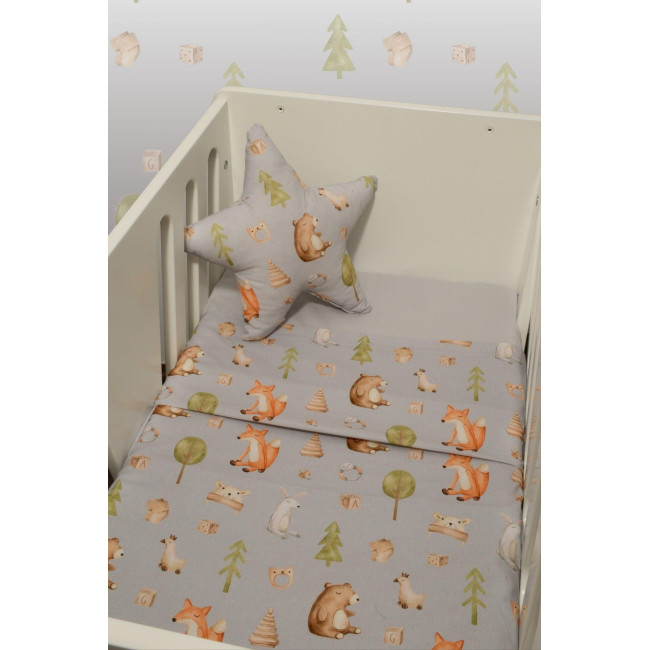 Baby Oliver Σεντόνια Λίκνου Σετ 2τ -75x110 Des.427