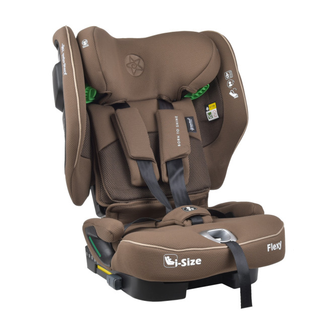 Bebe Stars Κάθισμα Αυτοκινήτου 76-150cm Flexy i-SIZE Coffee