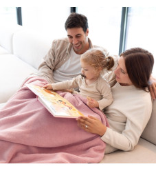 Bemini Κουβέρτα Softy Vintange Pink 100x140εκ.2.5Tog