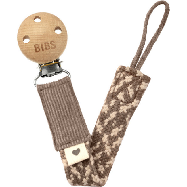Bibs Κλιπ Πιπίλας Paci Dark Oak/Vanilla