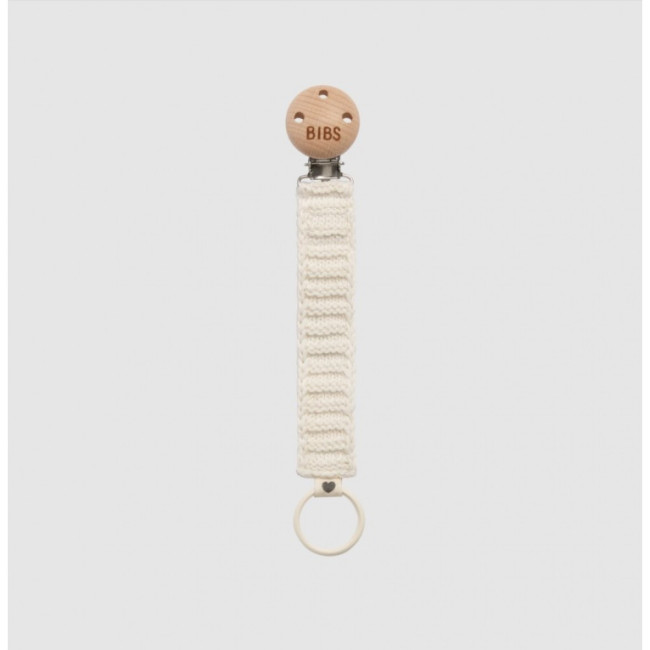 Bibs Κλιπ Πιπίλας Knitted Ivory