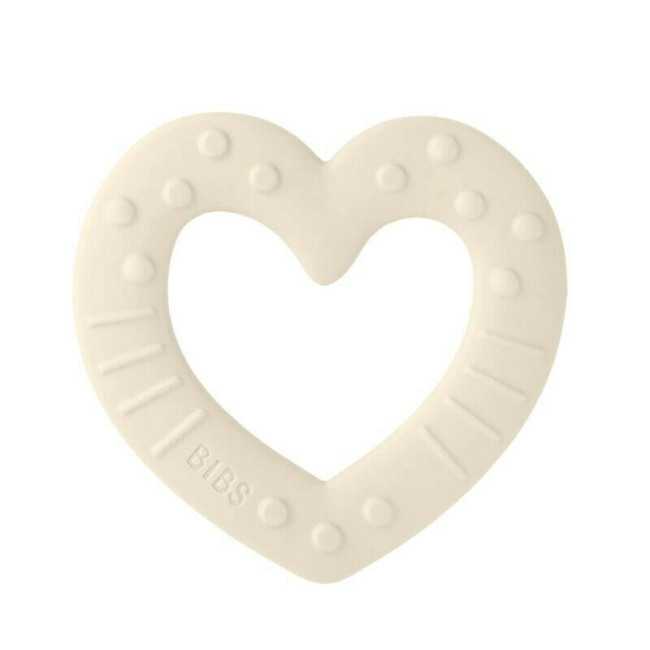 Bibs Μασητικό Οδοντοφυΐας Καρδιά Ivory