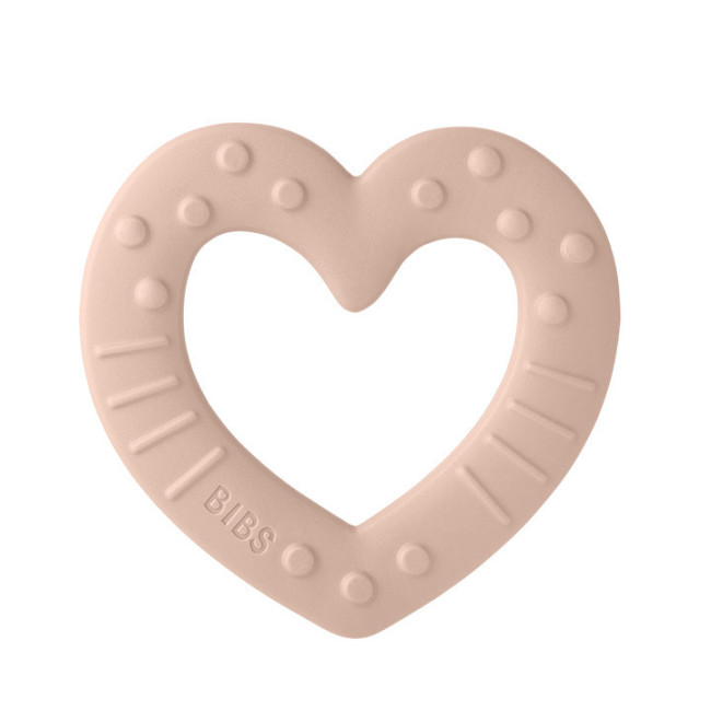 Bibs Μασητικό Οδοντοφυΐας Καρδιά Blush