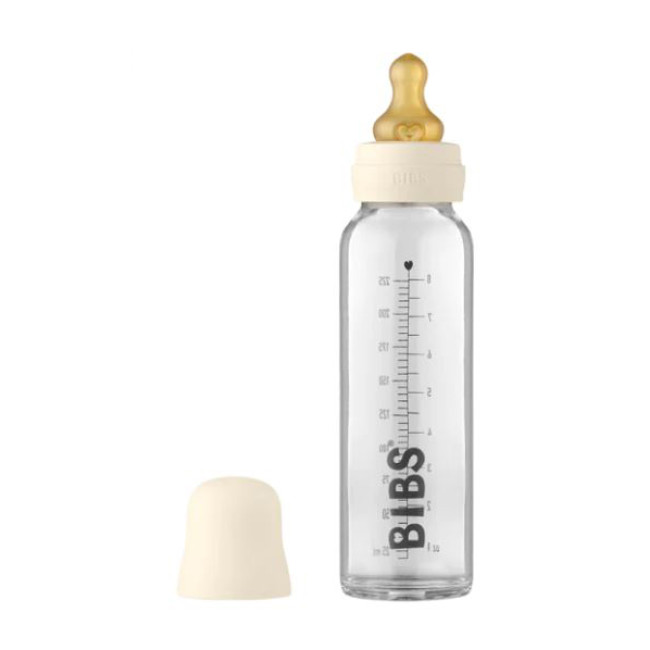 Bibs Γυάλινο Μπιμπερό 225ml Latex Ivory