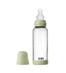Bibs Γυάλινο Μπιμπερό 225ml Silicone Sage