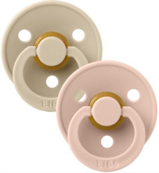 Bibs Πιπίλες Colour 2 τμχ. Latex No1 Vanilla/Blush