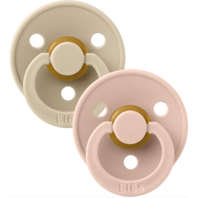 Bibs Πιπίλες Colour 2 τμχ. Latex No1 Vanilla/Blush