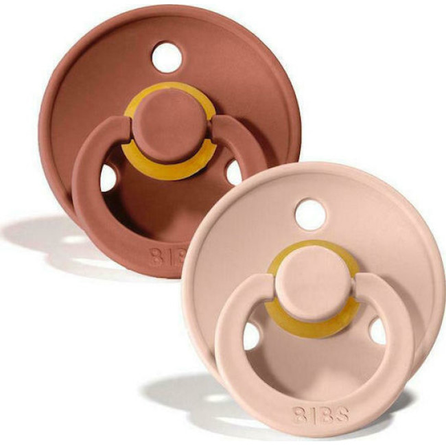 Bibs Πιπίλες Colour 2 τμχ. Latex No1 Woodchuck/Blush